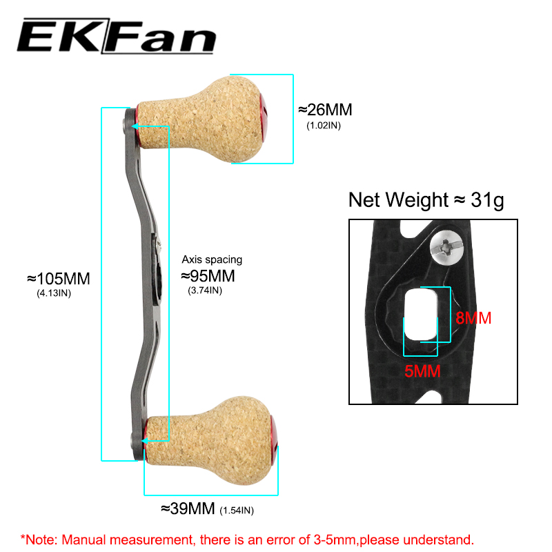 EKfan 105mm Carbon Fiber Baitc - Spincast Reel 评论和价格