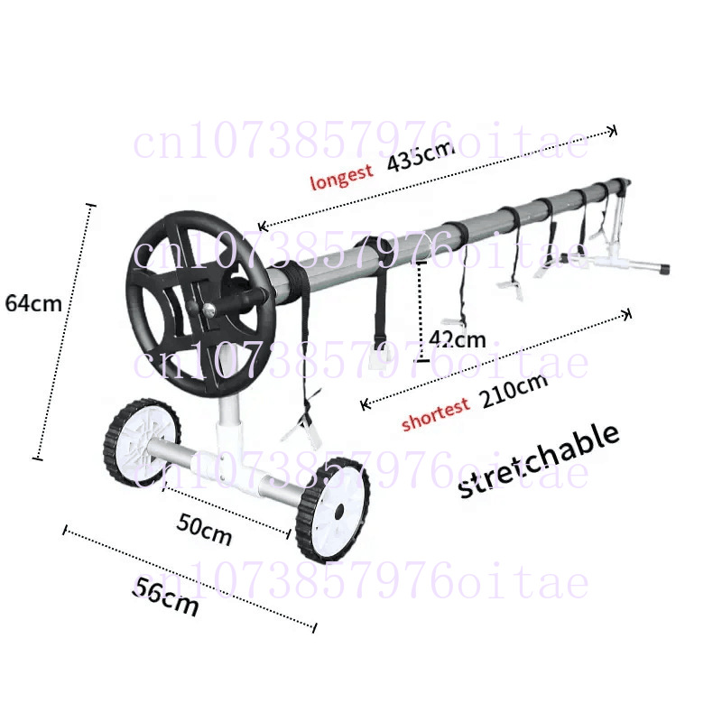 Black Movable Aluminum Pool Co - Reel Cover 评论和价格