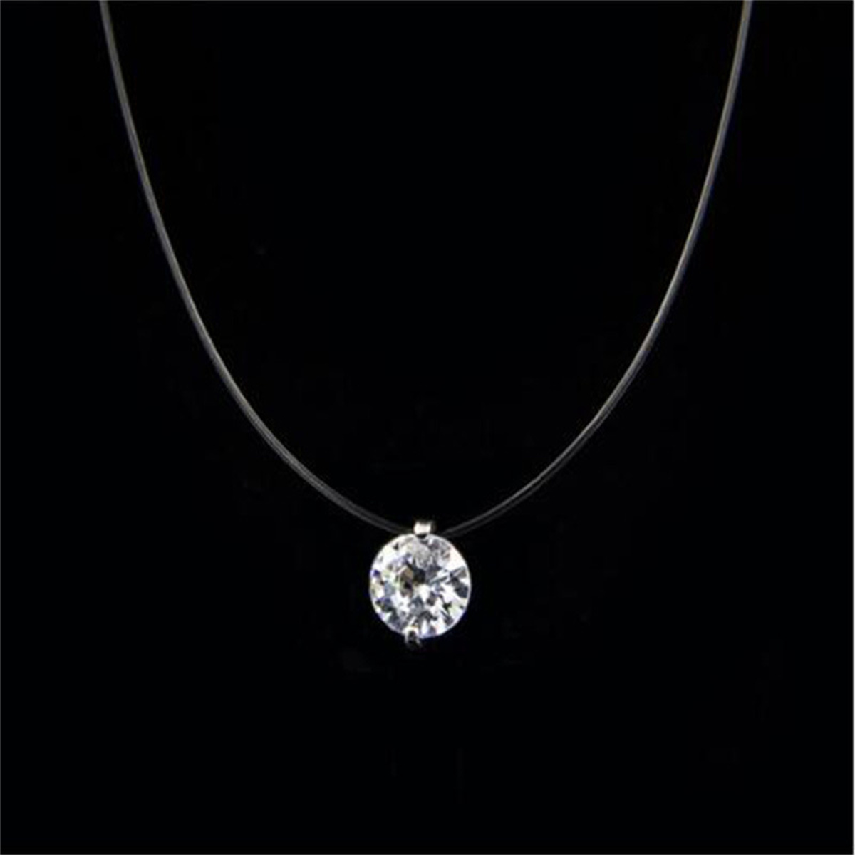 Fashion Shiny Crystal Necklace - Baitcasting Reel 评论和价格