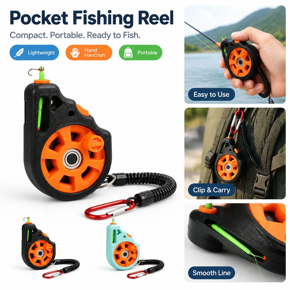 New Hand Line Reel Pocket Fish - Baitcasting Reel 评论和价格